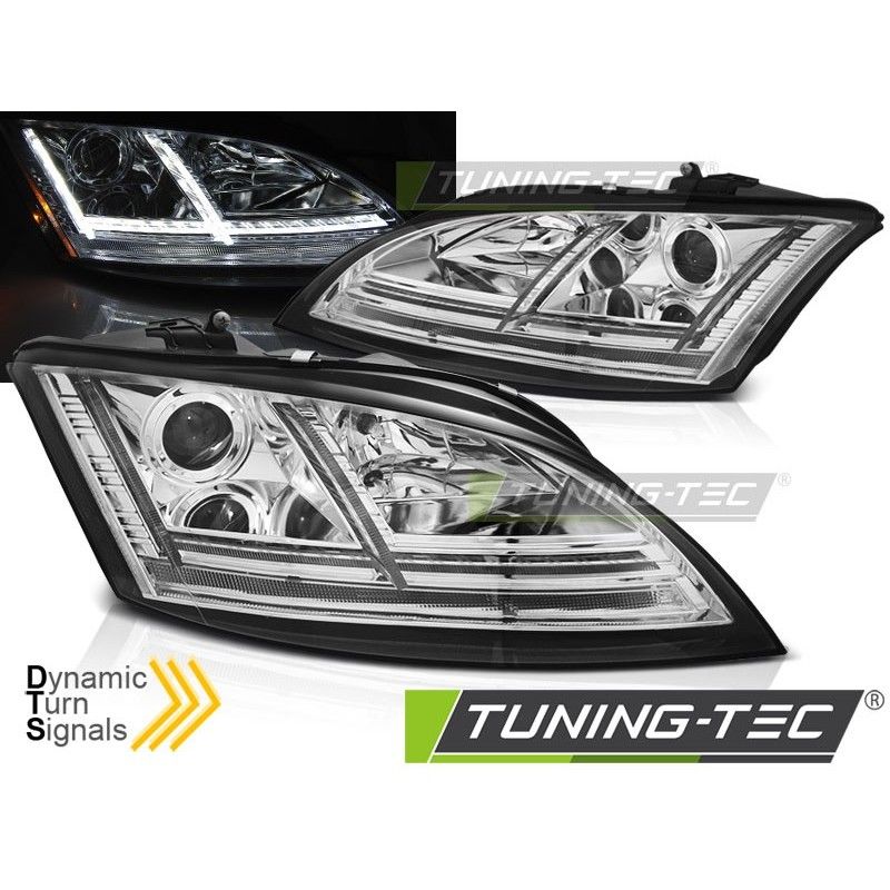HEADLIGHTS LED CHROME SEQ fits AUDI TT 06-10 8J, Audi HEADLIGHTS LED CHROME SEQ fits AUDI TT 06-10 8J, Audi