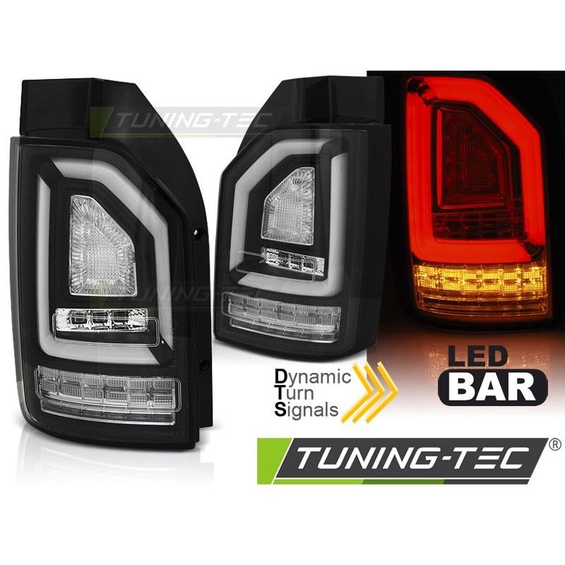 LED BAR TAIL LIGHTS BLACK SEQ fits VW T6 15-19 OEM BULB, Volkswagen LED BAR TAIL LIGHTS BLACK SEQ fits VW T6 15-19 OEM BULB, Volkswagen