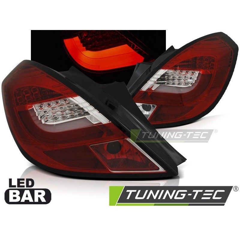 OPEL CORSA D 3D 04.06-14 RED WHITE LED BAR, Opel OPEL CORSA D 3D 04.06-14 RED WHITE LED BAR, Opel