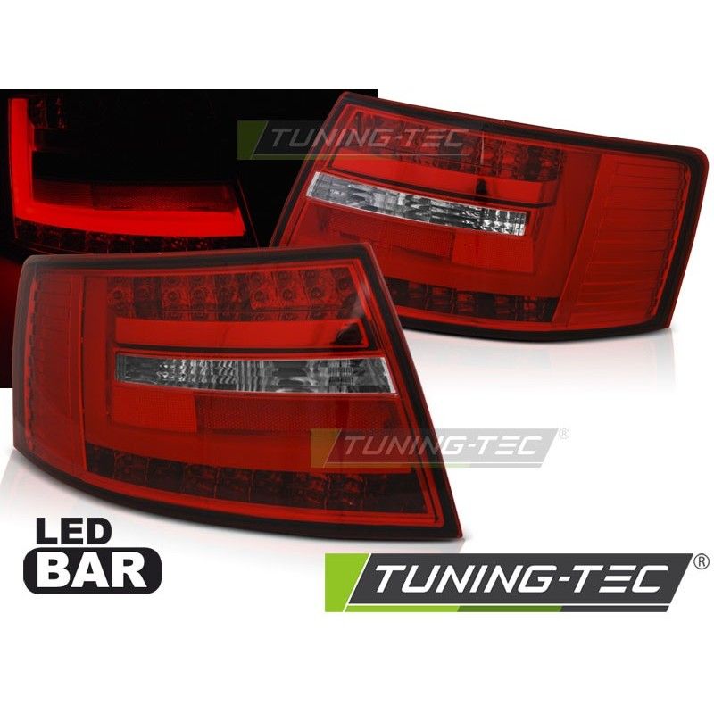 LED BAR TAIL LIGHTS RED WHIE fits AUDI A6 C6 SEDAN 04.04-08 6-PIN, Audi LED BAR TAIL LIGHTS RED WHIE fits AUDI A6 C6 SEDAN 04.04-08 6-PIN, Audi