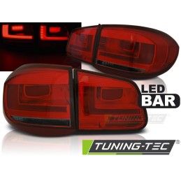 LED BAR TAIL LIGHTS RED SMOKE fits VW TIGUAN 07-07.11, Volkswagen