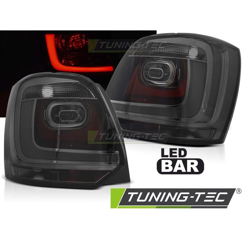 LED BAR TAIL LIGHTS SMOKE fits VW POLO 09-14, Volkswagen LED BAR TAIL LIGHTS SMOKE fits VW POLO 09-14, Volkswagen