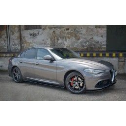 SET DES DIFFUSEUR DES BAS DE CAISSE ALFA ROMEO GIULIA VELOCE Noir Brillant