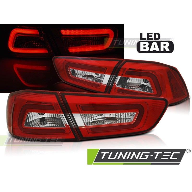 MITSUBISHI LANCER 8 SEDAN 08-11 RED WHITE LED BAR, Mitsubishi MITSUBISHI LANCER 8 SEDAN 08-11 RED WHITE LED BAR, Mitsubishi