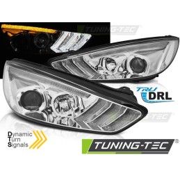 FORD FOCUS MK3 15-18 CHROME DRL LED SEQ INDICAOR, Ford
