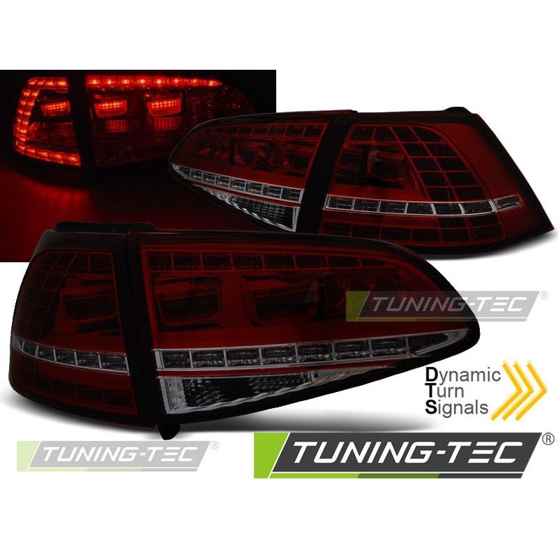 LED TAIL LIGHTS SPORT RED SMOKE SEQ fits VW GOLF 7 13-17, Volkswagen LED TAIL LIGHTS SPORT RED SMOKE SEQ fits VW GOLF 7 13-17, Volkswagen