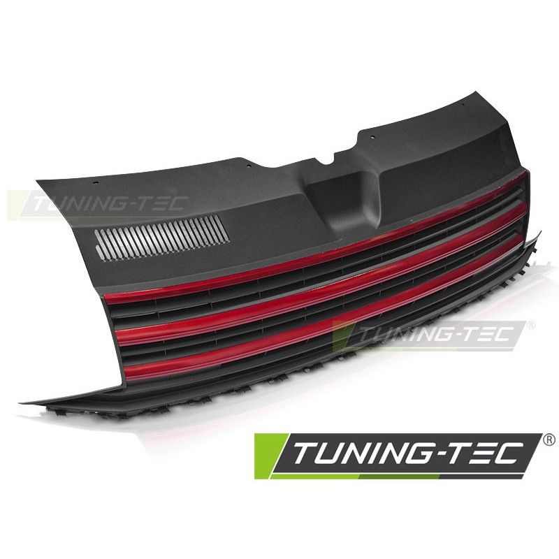 GRILLE BLACK RED fits VW T6 15-19, Volkswagen GRILLE BLACK RED fits VW T6 15-19, Volkswagen