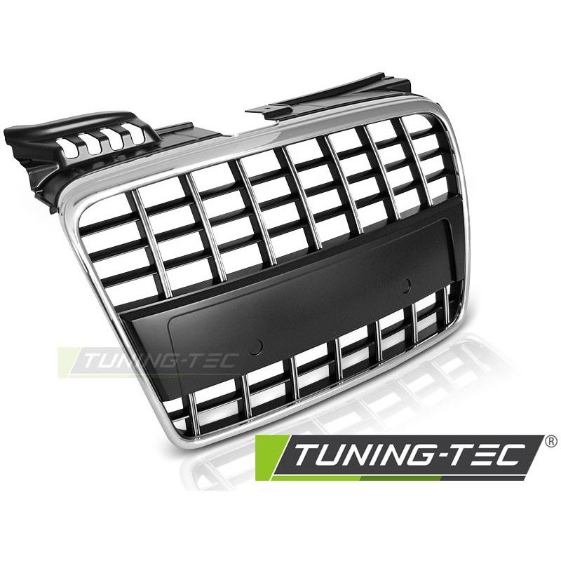 GRILLE SPORT CHROME BLACK fit AUDI A4 B7 04-08, Audi GRILLE SPORT CHROME BLACK fit AUDI A4 B7 04-08, Audi