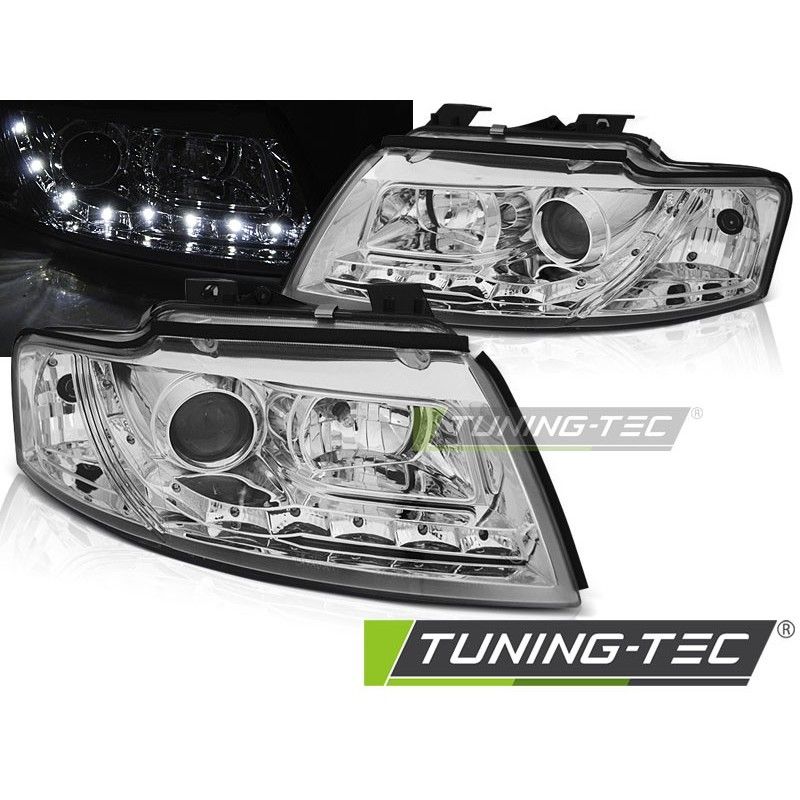 HEADLIGHTS DAYLIGHT CHROME fits AUDI A4 B6 CABRIO 02-06, Audi HEADLIGHTS DAYLIGHT CHROME fits AUDI A4 B6 CABRIO 02-06, Audi