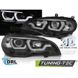 HEADLIGHTS TUBE LIGHT DRL BLACK fits BMW X5 E70 07-13, Bmw