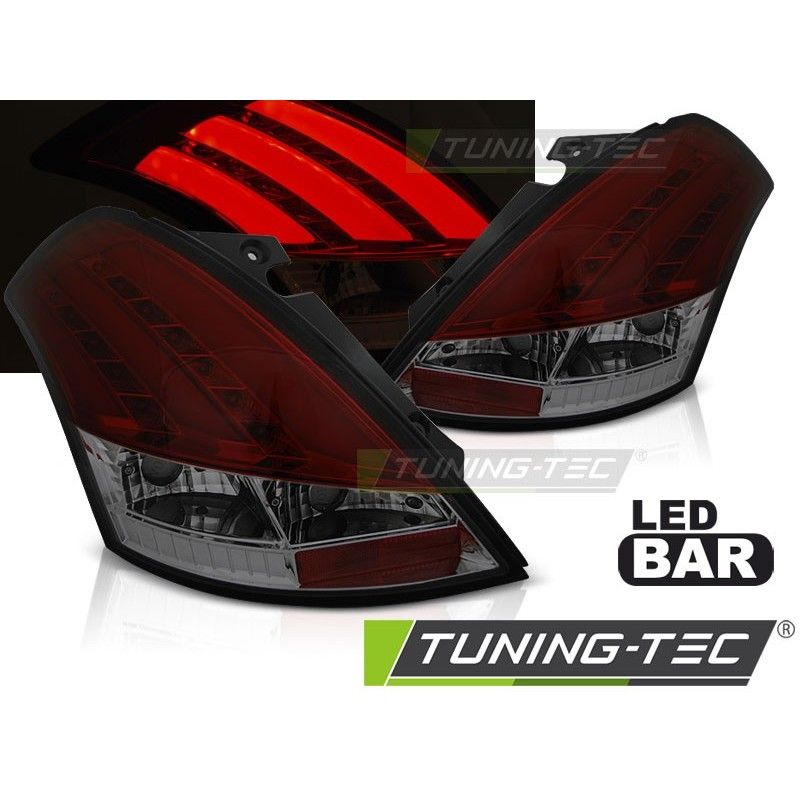 SUZUKI SWIFT V 10-17 RED SMOKE LED BAR, Suzuki SUZUKI SWIFT V 10-17 RED SMOKE LED BAR, Suzuki