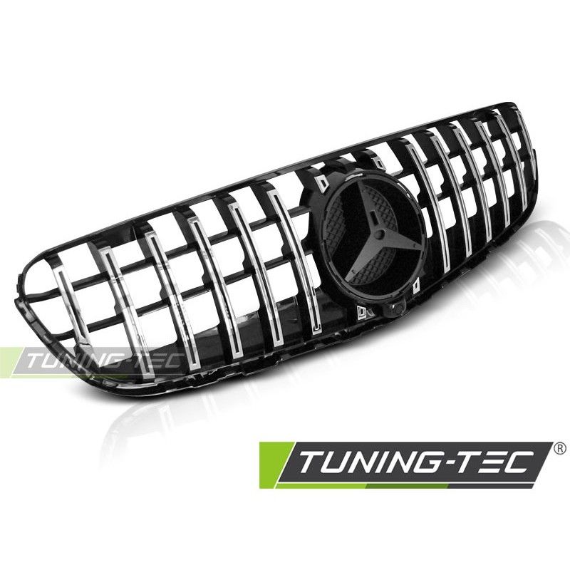 GRILLE SPORT GLOSSY BLACK CHROME fits MERCEDES GLC W253 15-18, Mercedes GRILLE SPORT GLOSSY BLACK CHROME fits MERCEDES GLC W253 15-18, Mercedes