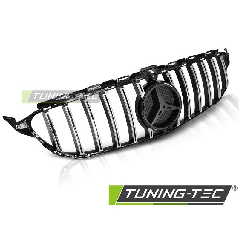 GRILLE SPORT GLOSSY BLACK CHROME fits MERCEDES W205 14-18, Mercedes GRILLE SPORT GLOSSY BLACK CHROME fits MERCEDES W205 14-18, Mercedes