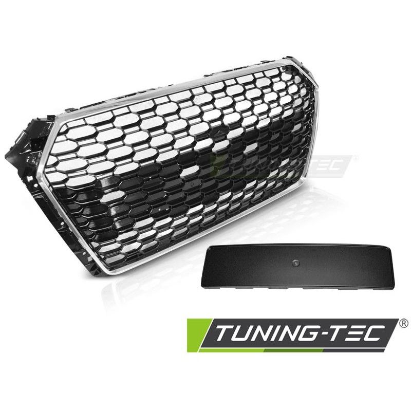 GRILLE SPORT CHROME BLACK fit AUDI A4 B9 15-19, Audi GRILLE SPORT CHROME BLACK fit AUDI A4 B9 15-19, Audi