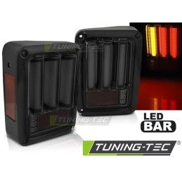 CHRYSLER JEEP WRANGLER JK 07-18 LED BAR SMOKE BLACK, Jeep