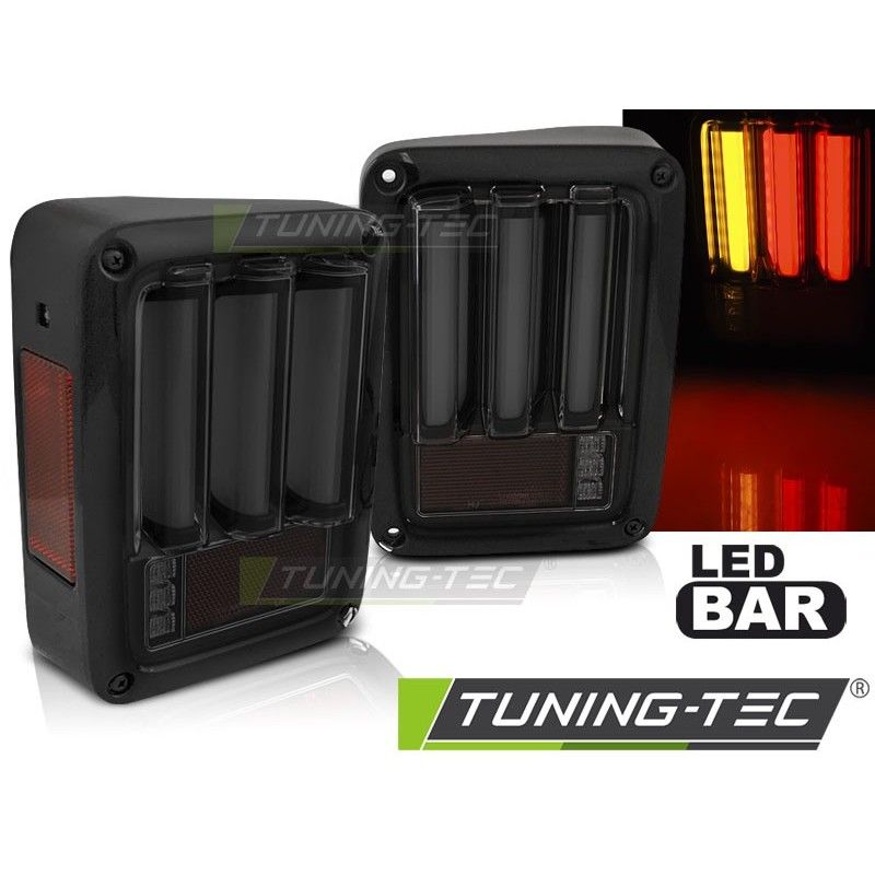 CHRYSLER JEEP WRANGLER JK 07-18 LED BAR SMOKE BLACK, Jeep