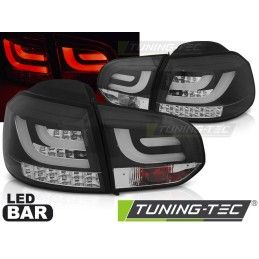 LED BAR TAIL LIGHTS BLACK fits VW GOLF 6 10.08-12, Volkswagen