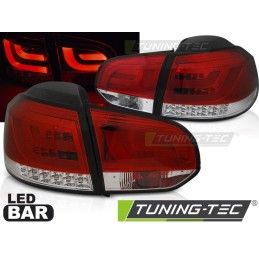 LED BAR TAIL LIGHTS RED WHIE fits VW GOLF 6 10.08-12, Volkswagen