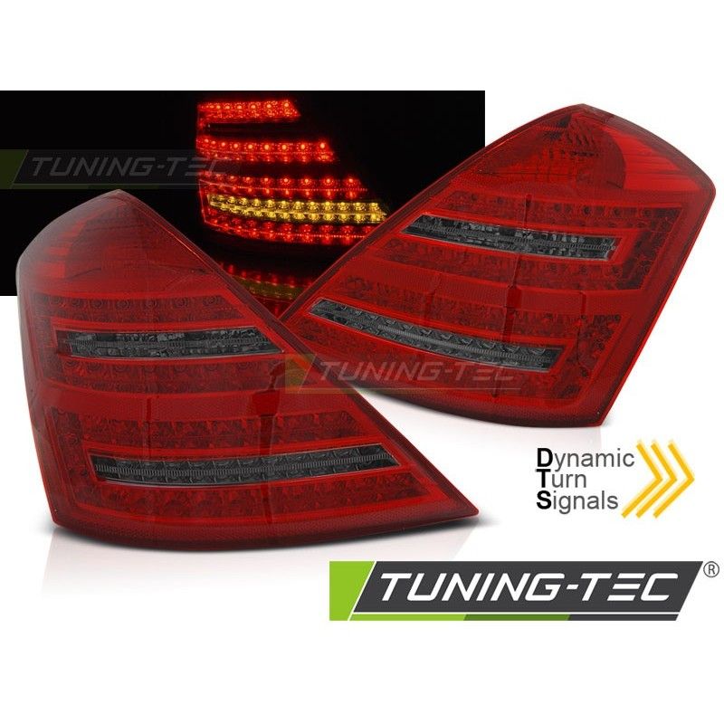 LED TAIL LIGHTS RED SMOKE SEQ fits MERCEDES W221 S-KLASA 05-09, Mercedes LED TAIL LIGHTS RED SMOKE SEQ fits MERCEDES W221 S-KLASA 05-09, Mercedes