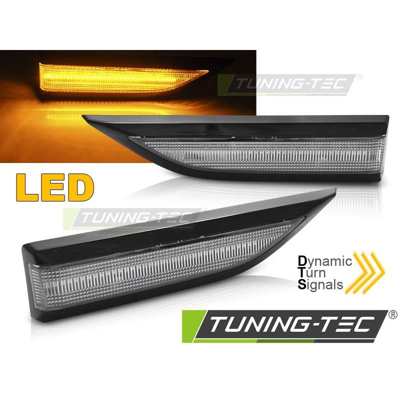 SIDE DIRECTION BLACK WHITE LED SEQ fits VW T6 15-19, Volkswagen SIDE DIRECTION BLACK WHITE LED SEQ fits VW T6 15-19, Volkswagen