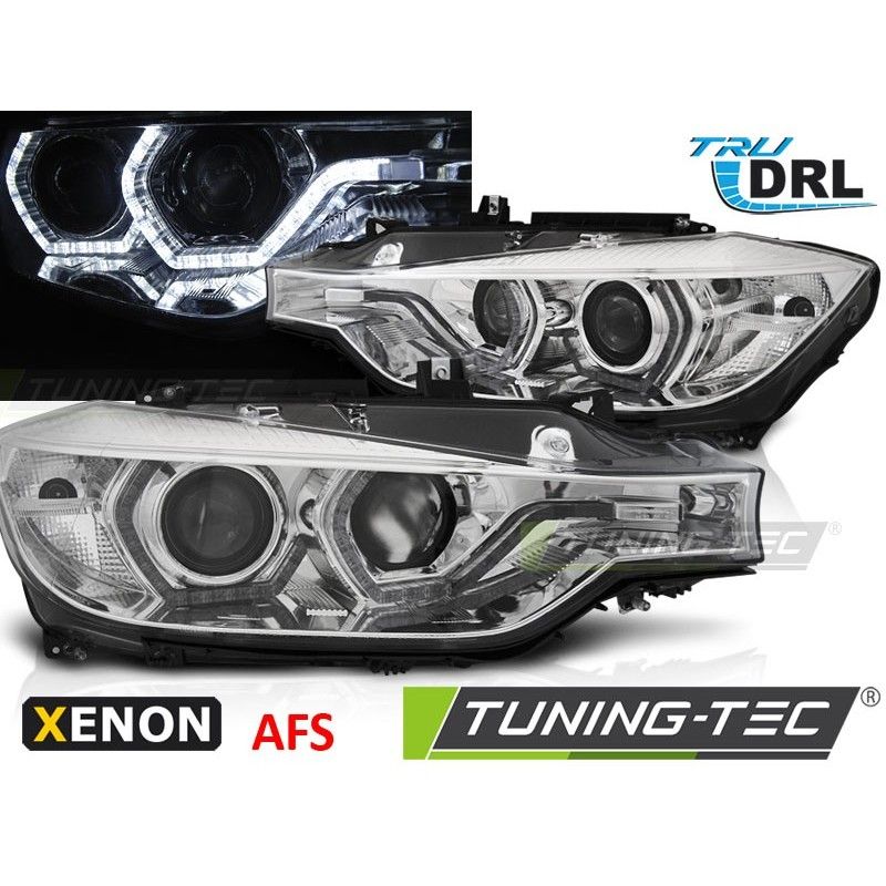 XENON HEADLIGHTS ANGEL EYES LED DRL CHROME AFS fits BMW F30/F31 10.11 - 05.15, Bmw XENON HEADLIGHTS ANGEL EYES LED DRL CHROME AFS fits BMW F30/F31 10.11 - 05.15, Bmw