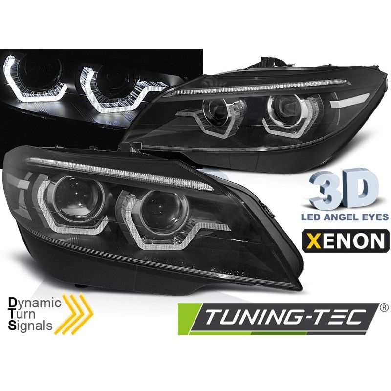 XENON HEADLIGHTS LED DRL BLACK SEQ fits BMW Z4 E89 09-13, Bmw XENON HEADLIGHTS LED DRL BLACK SEQ fits BMW Z4 E89 09-13, Bmw