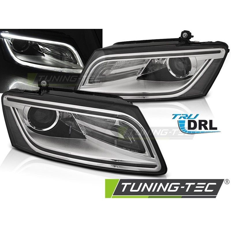 HEADLIGHTS TRUE DRL CHROME fits AUDI Q5 08.12-17, Audi HEADLIGHTS TRUE DRL CHROME fits AUDI Q5 08.12-17, Audi