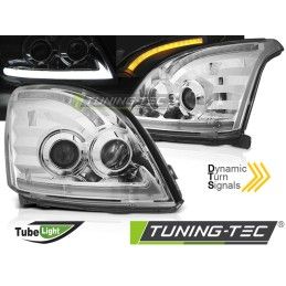 TOYOTA LAND CRUISER 120 03-09 TUBE LIGHT SEQ LED CHROME, Toyota