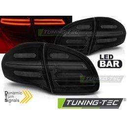 LED BAR TAIL LIGHTS SMOKE SEQ fits PORSCHE CAYENNE 10-15, Porsche