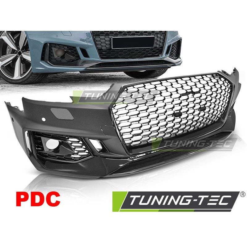 FRONT BUMPER SPORT GLOSSY BLACK PDC fits AUDI A4 B9 08.15-19, Audi FRONT BUMPER SPORT GLOSSY BLACK PDC fits AUDI A4 B9 08.15-19, Audi