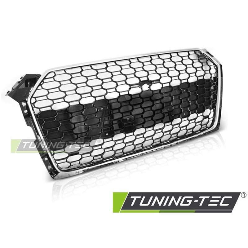 GRILLE SPORT CHROME GLOSSY BLACK fit AUDI A5 16-19, Audi GRILLE SPORT CHROME GLOSSY BLACK fit AUDI A5 16-19, Audi