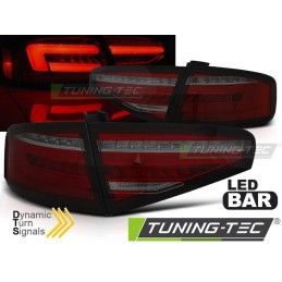 LED BAR TAIL LIGHTS RED SMOKE SEQ fits AUDI A4 B8 12-15 SEDAN OEM LED, Audi
