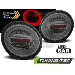 LED BAR TAIL LIGHTS SMOKE SEQ fits VW NEW BEETLE 10.98-05, Volkswagen