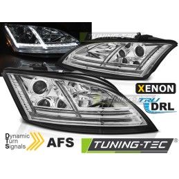 XENON HEADLIGHTS LED DRL CHROME SEQ fits AUDI TT 06-10 8J with AFS, Audi