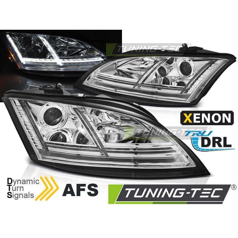 XENON HEADLIGHTS LED DRL CHROME SEQ fits AUDI TT 06-10 8J with AFS, Audi XENON HEADLIGHTS LED DRL CHROME SEQ fits AUDI TT 06-10 8J with AFS, Audi