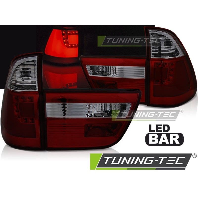 LED BAR TAIL LIGHTS RED SMOKE fits BMW X5 E53 09.99-10.03, Bmw LED BAR TAIL LIGHTS RED SMOKE fits BMW X5 E53 09.99-10.03, Bmw