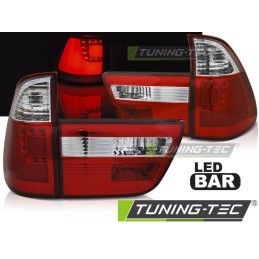 LED BAR TAIL LIGHTS RED WHIE fits BMW X5 E53 09.99-10.03 , Bmw