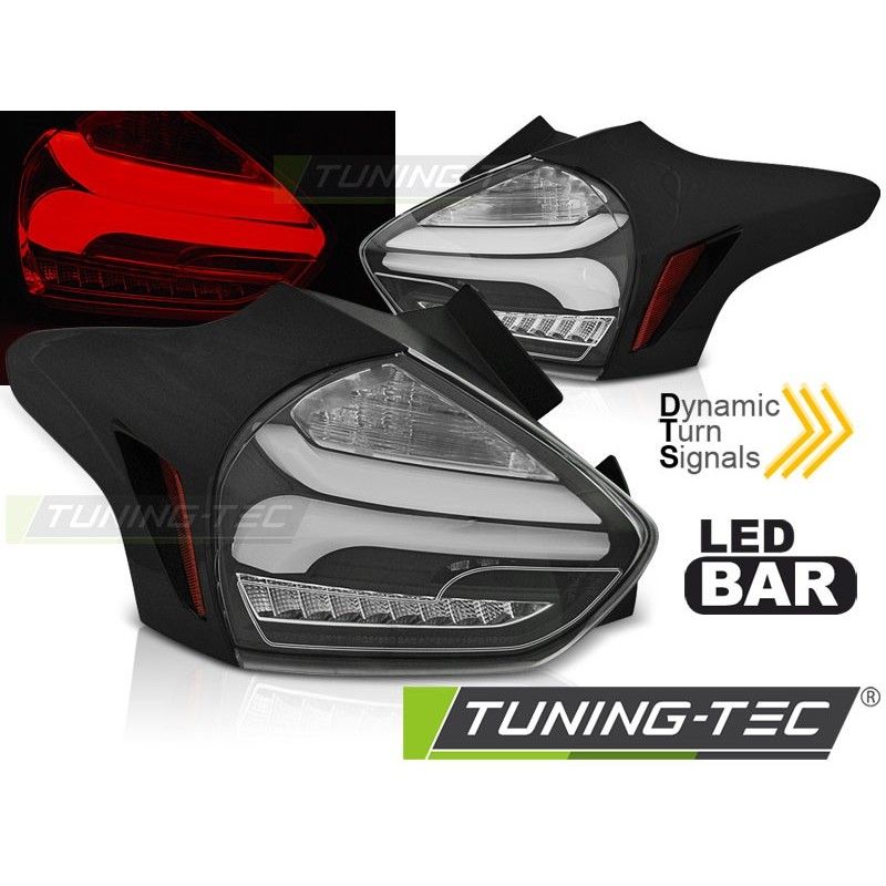 FORD FOCUS 3 15-18 HATCHBACK BLACK SEQ LED , Ford FORD FOCUS 3 15-18 HATCHBACK BLACK SEQ LED , Ford