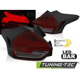 FORD FOCUS 3 15-18 HATCHBACK RED SMOKE SEQ LED , Ford
