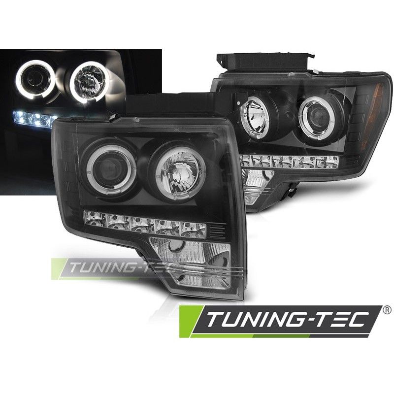 FORD F150 MK12 08-14 ANGEL EYES BLACK, Ford FORD F150 MK12 08-14 ANGEL EYES BLACK, Ford