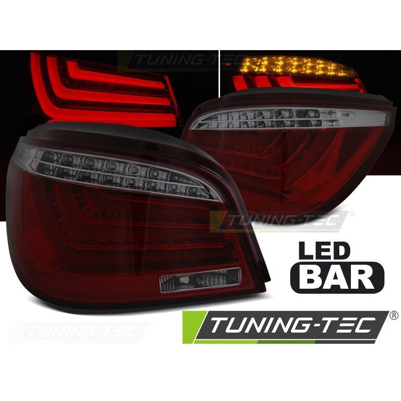 LED BAR TAIL LIGHTS RED SMOKE fits BMW E60 LCI 07-10, Bmw LED BAR TAIL LIGHTS RED SMOKE fits BMW E60 LCI 07-10, Bmw