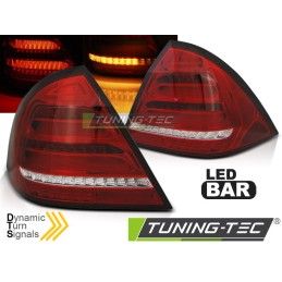 LED BAR TAIL LIGHTS RED WHITE SEQ fits MERCEDES W203 SEDAN 00-04, Mercedes