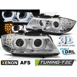 XENON HEADLIGHTS LED DRL CHROME AFS fits BMW E90/E91 09-11, Bmw