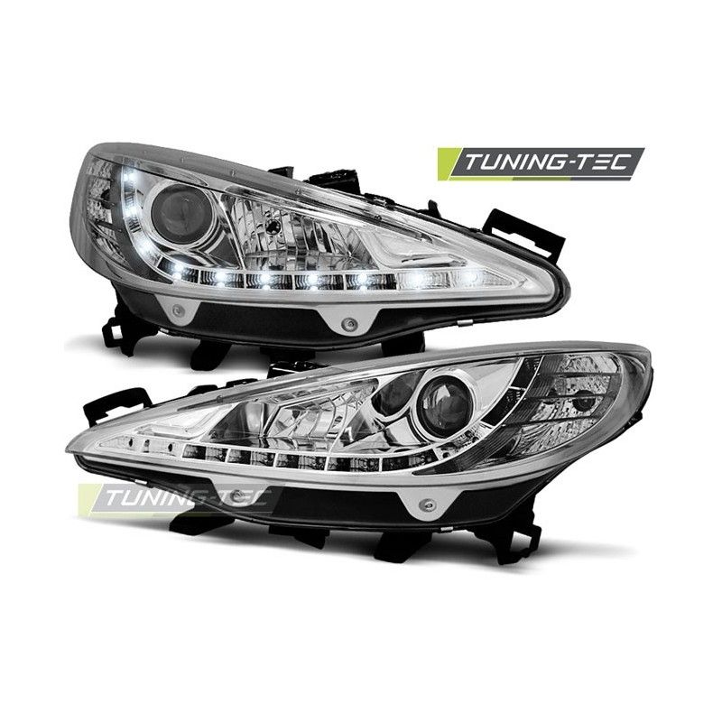 PEUGEOT 207 05.06-06.12 DAYLIGHT CHROME W/MOTOR, Peugeot PEUGEOT 207 05.06-06.12 DAYLIGHT CHROME W/MOTOR, Peugeot