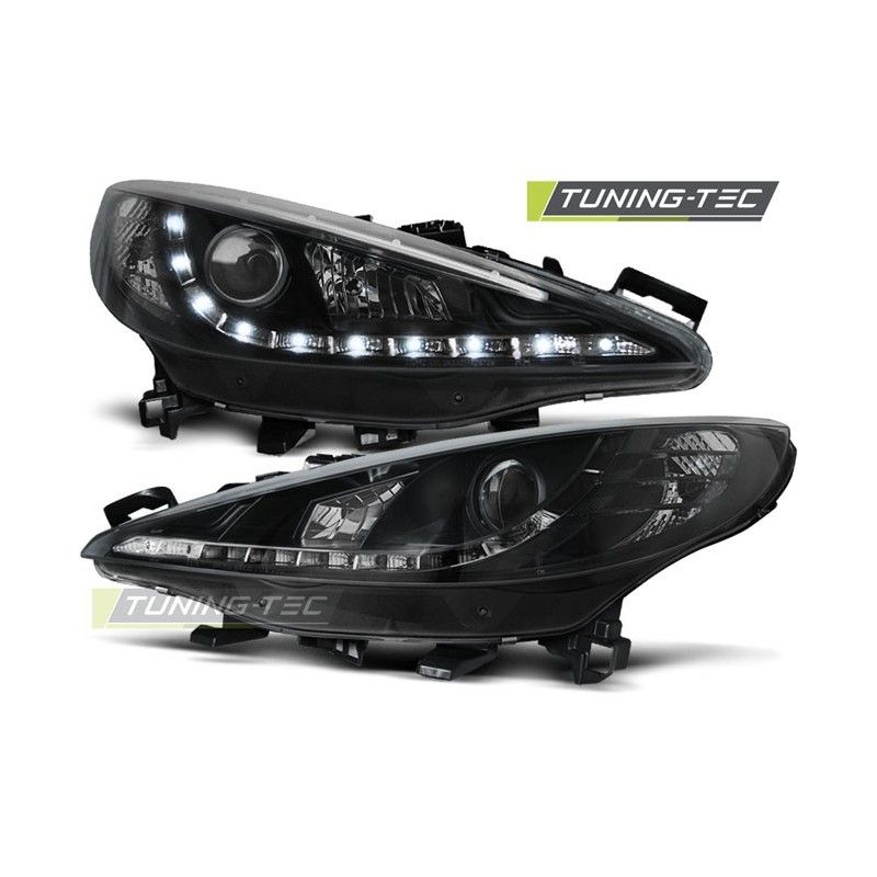 PEUGEOT 207 05.06-06.12 DAYLIGHT BLACK W/MOTOR, Peugeot PEUGEOT 207 05.06-06.12 DAYLIGHT BLACK W/MOTOR, Peugeot