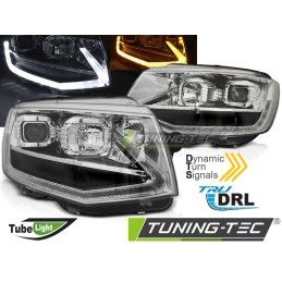 HEADLIGHTS TUBE LIGHT CHROME DRL SEQ fits VW T6 15-19, Volkswagen
