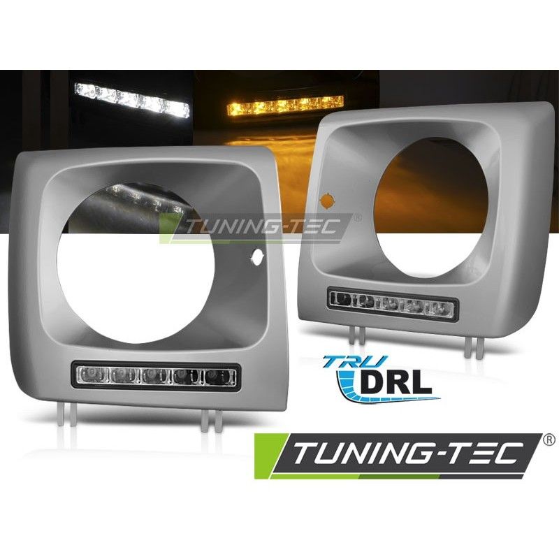 HEADLIGHTS LED DRL SILVER fits MERCEDES W461,W463 01-12, Mercedes HEADLIGHTS LED DRL SILVER fits MERCEDES W461,W463 01-12, Mercedes