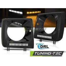 HEADLIGHTSLED DRL BLACK fits MERCEDES W461,W463 01-12, Mercedes