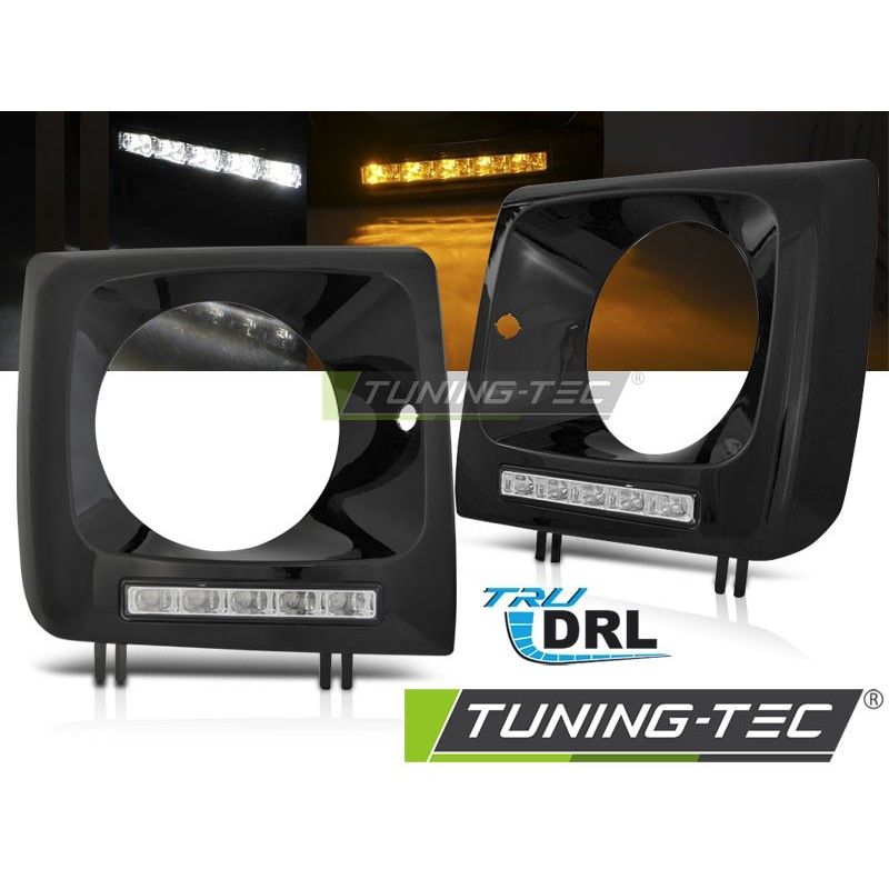 HEADLIGHTSLED DRL BLACK fits MERCEDES W461,W463 01-12, Mercedes HEADLIGHTSLED DRL BLACK fits MERCEDES W461,W463 01-12, Mercedes
