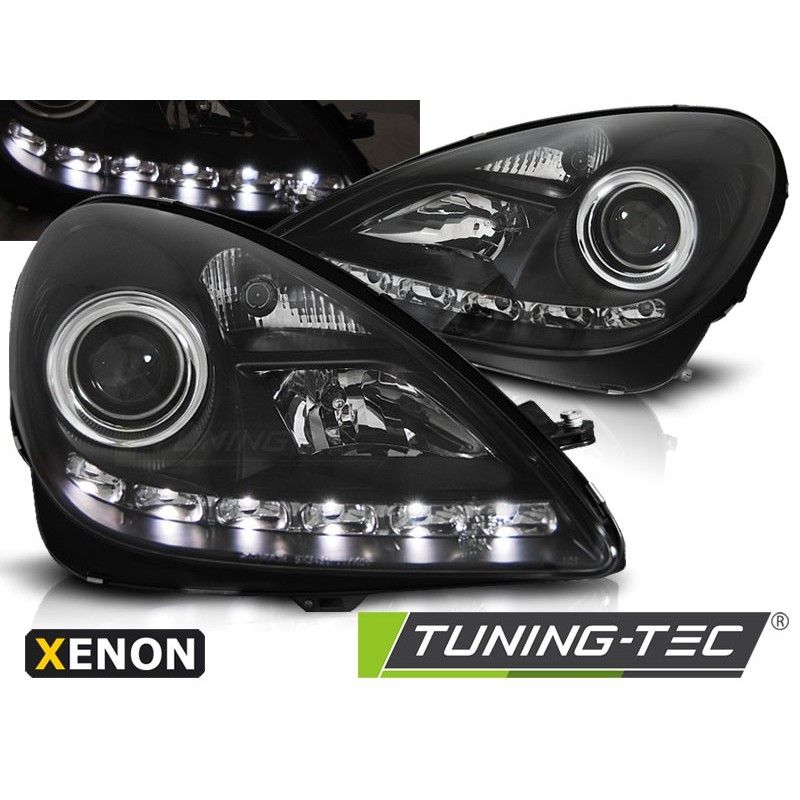 XENON HEADLIGHTS DAYLIGHT BLACK fits MERCEDES R171 SLK 04-11, Nouveaux produits tuning-tec XENON HEADLIGHTS DAYLIGHT BLACK fits MERCEDES R171 SLK 04-11, Nouveaux produits tuning-tec